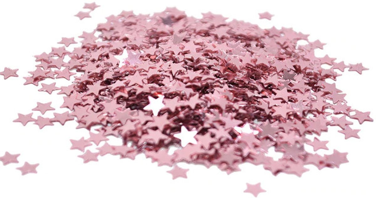 Confetti Sterren Roze 14 Gram